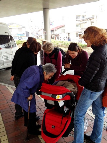 Little old ladies just reach right into the stroller